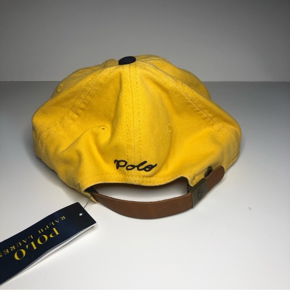 🧢NEW🧢 Polo Ralph Lauren Baseball Cap with adjustable Leather Strap-Authentic - Picture 4 of 7